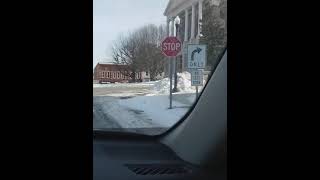 driving through downtown Shelbyville Tennessee in the ice and snow first non Google maps video [upl. by Ayikahs]