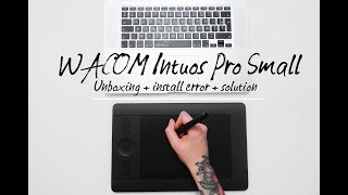 Wacom intuos pro small unboxing  platform not supported [upl. by Ramgad]