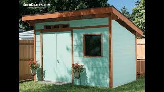 8x12 Lean To Shed Plans Blueprints For A Practical Utility Shed [upl. by Akieluz792]