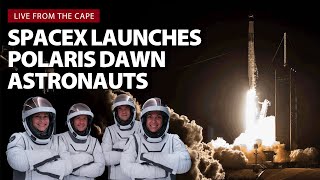 Watch live SpaceX launches Polaris Dawn astronauts on first commercial spacewalk mission [upl. by Litnahs]