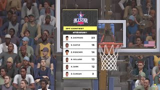 NBA 2K25 PS5  3 Point Contest With The Highest Rated Rookies 4K UHD [upl. by Neersin]