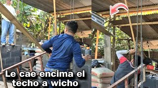 Quitando el Techo en casa de WichoJustamente sucedió este incid3nteWicho fue el afectado 😱 [upl. by Anauqed]