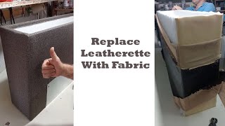 Leatherette sofa Repair and transform a worn out leatherette sofa into a brand new one [upl. by Monson]