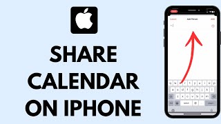 How to Share A Calendar on iPhone EASY [upl. by Luapnaej]