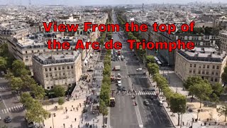 Above Paris  View from the top of the Arc de Triomphe [upl. by Licha]