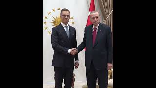 President Erdogan meets with President Stubb of Finland [upl. by Hiasi]