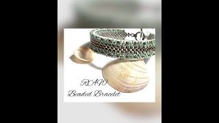 Right Angle Weave Seed Bead Bracelet [upl. by Andrel550]