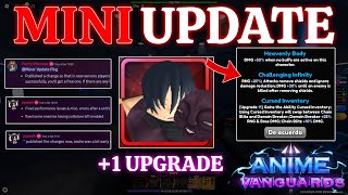 MINI UPDATE EN ANIME VANGUARDS ROBLOX [upl. by Ane]