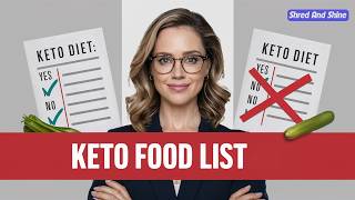 Keto Diet Food List Your Ultimate Guide [upl. by Sahpec]