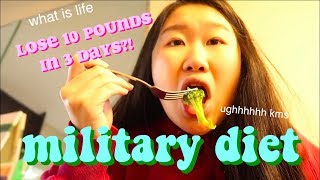 I tried the military dietLOSE 10 POUNDS IN 3 DAYS BY EATING ICE CREAM CHEESE [upl. by Aggappora]