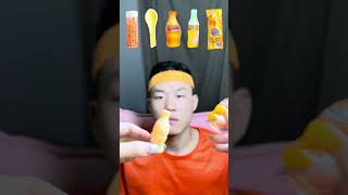 🧡🍊🥕🎧ASMR Orangethemed Mukbang  Perfect for Sleepimmersive asmr asmrsounds [upl. by Reisfield315]