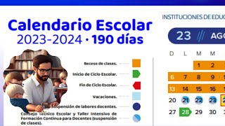 CALENDARIO ESCOLAR 2023 2024 DEL ESTADO DE GUANAJUATO [upl. by Westleigh]