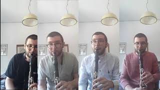 Mascagni  Intermezzo Cavalleria Rusticana for clarinet quartet  Nico Andriolo [upl. by Silliw]