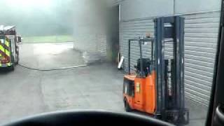 Fire at Amcor Flexables in Brucefeild Industrial Estate Livingston Pt 1 [upl. by Wiedmann]