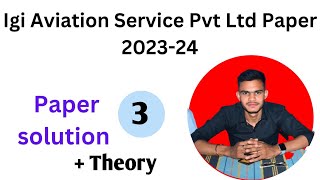 class 3 Igi aviation services pvt ltd  Igi aviation services pvt ltd previous year questions [upl. by Ecirtnahc]