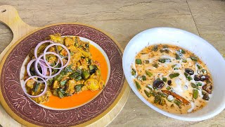 Chicken Bhindi With Tarkaa Dahii  Masala Bhindi  Bhindi Recipe  Authentic Dahi Tadka [upl. by Neron]