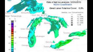 Lake erie ice timelapse [upl. by Corty]