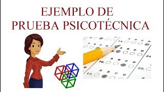 ✅ Ejemplo de PRUEBA PSICOTÉCNICA  Preguntas y Respuestas 🔴 [upl. by Rosenkrantz]