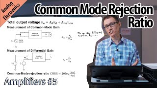 Common Mode Gain and Differential Gain Amplifiers 5 [upl. by Lorola398]