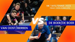 NK Tafeltennis 2023 Berbenvan Oost  de Boerde Boer [upl. by Innaig402]