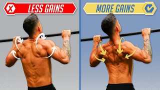 How To Get MORE Gains From PullUps 4 Mistakes You Need To Fix [upl. by Cela]