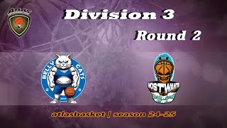 Atlasbasket  Div 3Round 2  BELLY CATS vs MOST WANTED [upl. by Sibyl]