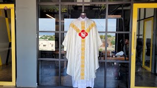 Gothic Chasuble with Lamb Motif and Orphrey [upl. by Idden]