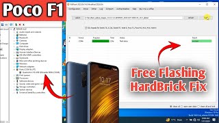 Poco F1 Hardbrik Fixing offline  Poco F1 Offline Flashing  Mi FlashTool No Auth [upl. by Anitnemelc]