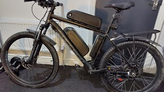 Quick Look At Add Ons On Carrera Vengeance 1000w 48v DIY Ebike [upl. by Godart]