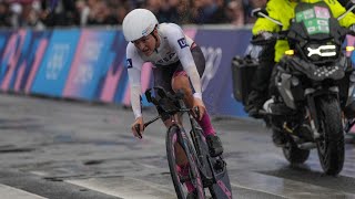 INTERVIEW Brownsburg cyclist Chloé Dygert reacts to winning bronze medal despite crash [upl. by Aya]