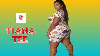 Tiana Tee 🇺🇸 Natural Plus Size Model  Curvy Fashion Outfits  Brand Ambassador Wiki Biography2 [upl. by Gusba]