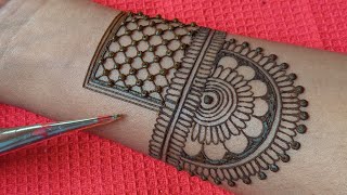 Unique Dulhan Mehndi Design  learn beautiful heena art for bride [upl. by Nodnar802]