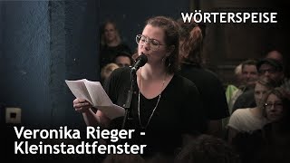 Veronika Rieger  Kleinstadtfenster Wörterspeise  April 2019 [upl. by Nyladnewg682]