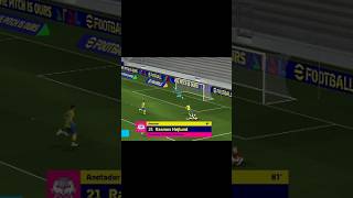 Gol sin angulo efootball pes golazo goal celebration rasmushojlund dinamarca shorts shorts [upl. by Yhtimit]