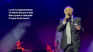 Salvatore Adamo  La NUIT  Concert à Genève Suisse [upl. by Arawaj]