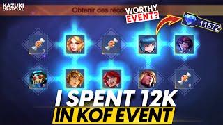 I SPENT 12000 DIAMONDS IN THE KOF x MLBB EVENT  WORTH IT [upl. by Eelyek]