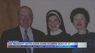 OSF President Sister Diane Marie McGrew dies after lengthy battle with cancer [upl. by Airotahs425]