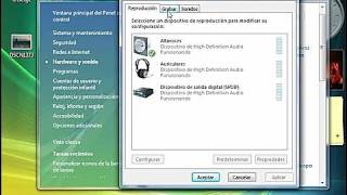 Cómo configurar el sonido Windows Vista [upl. by Nera]