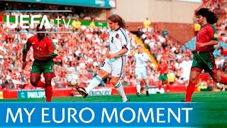 Karel Poborský on lob  Czech Republic v Portugal at EURO 96 [upl. by Siloum493]