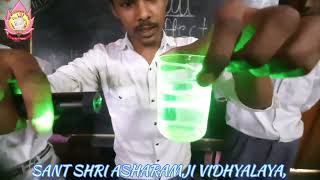 9th class students showing tyndall effect in solution colloidal and suspension mixtures [upl. by Ahsitak423]