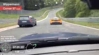 E92 m3 vs Volvo 850 Nürburgring [upl. by Strade]