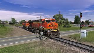 Trainz 22 New BNSF ES44C4s from JointedRail [upl. by Ahsoj]