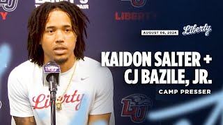 Kaidon Salter amp CJ Bazile Jr Talk About Fall Camp [upl. by Cottrell]