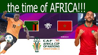 ⚽ Zambia vs morocco ⚽  CAF AFCon cup 24012024  FIFA 2024 [upl. by Ydissak]