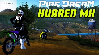 First ride on Pipe Dream by HurrenMX  MX Bikes [upl. by Arrek]