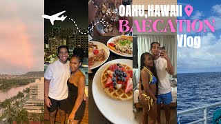 TRAVEL VLOG HAWAII BAECATION Helicopter Rooftop Dinner Couples Massage amp More [upl. by Stefania800]