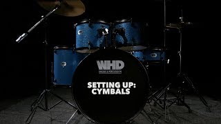 WHD Genesis Drum Kits  Setting up cymbals  Gear4music [upl. by Annayehc210]