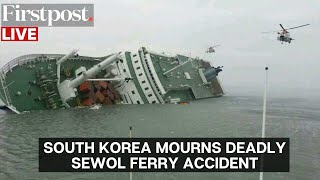 LIVE South Korea Mourns 10th Anniversary of Deadly Sewol Ferry Accident [upl. by Refinnaej]