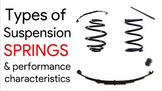 SUSPENSION SPRINGS types for your requirement  TUNING  Soft Stiff Progressive Dual rate [upl. by Kellda]