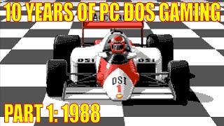 10 Years of DOS Gaming  1988 [upl. by Gilchrist]